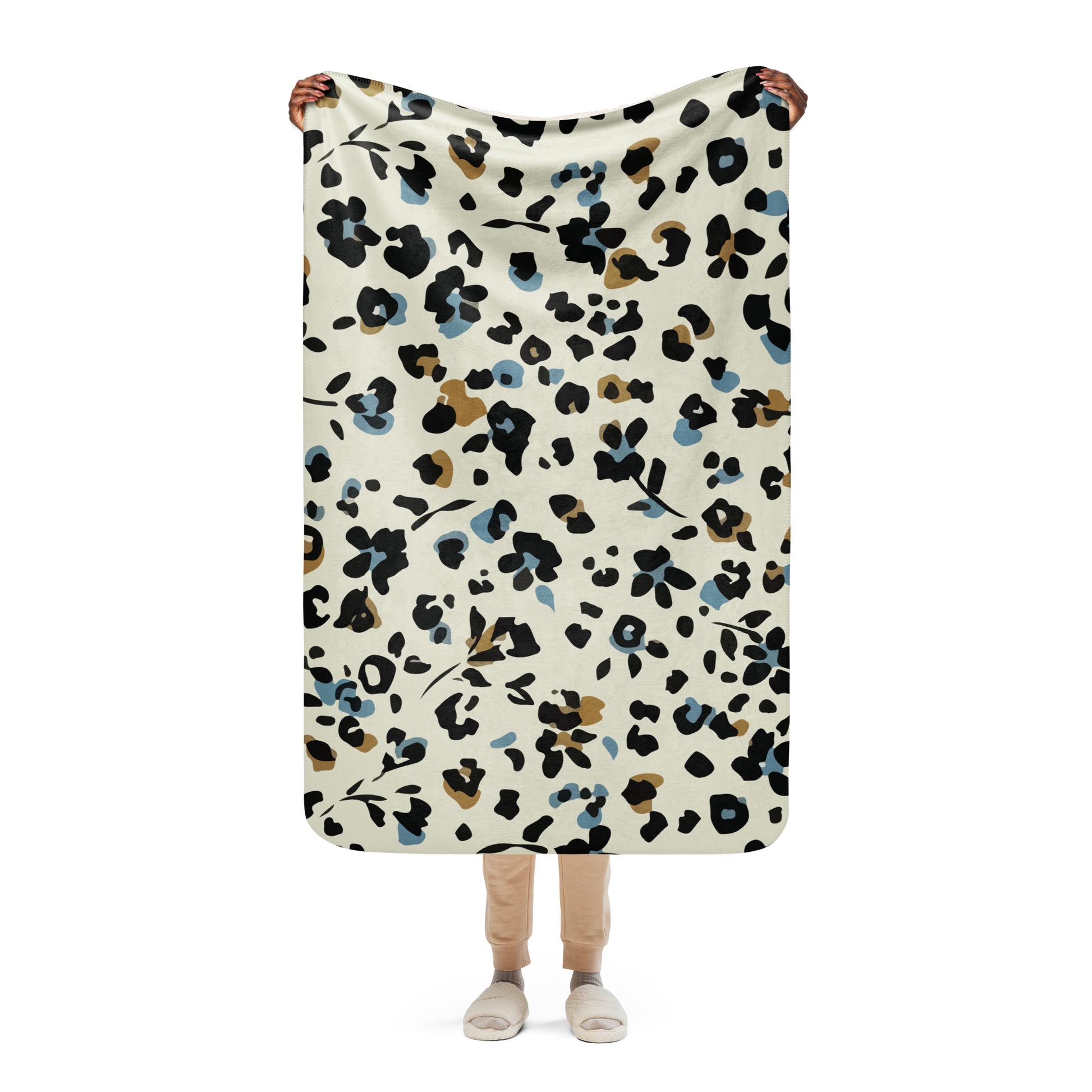 Wild Elegance Sherpa Blanket