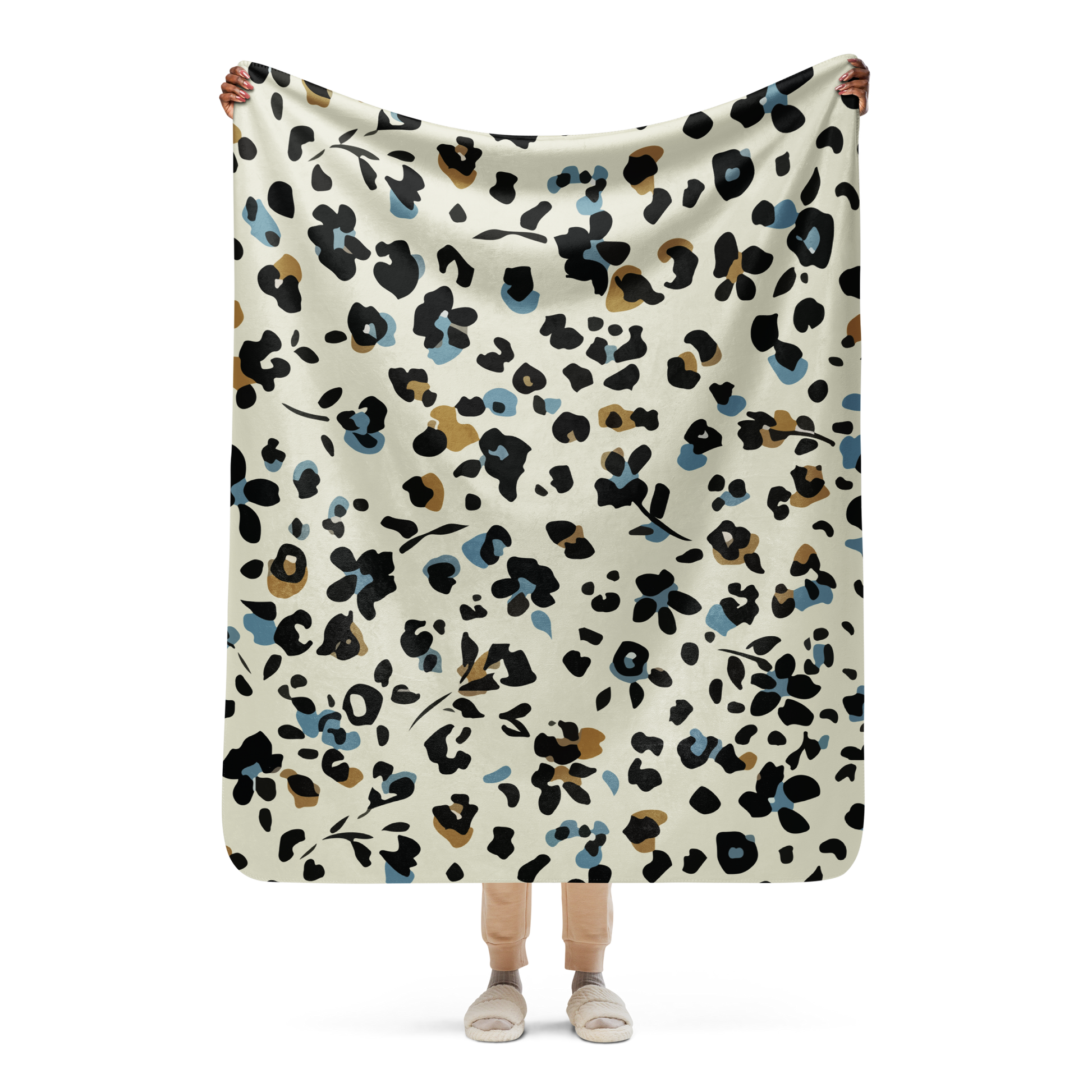 Wild Elegance Sherpa Blanket