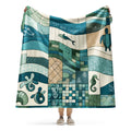 Coral Reef Cadence Sherpa Blanket