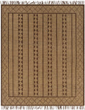Tokyo Diamond Jute & Leather Area Rug, view 2