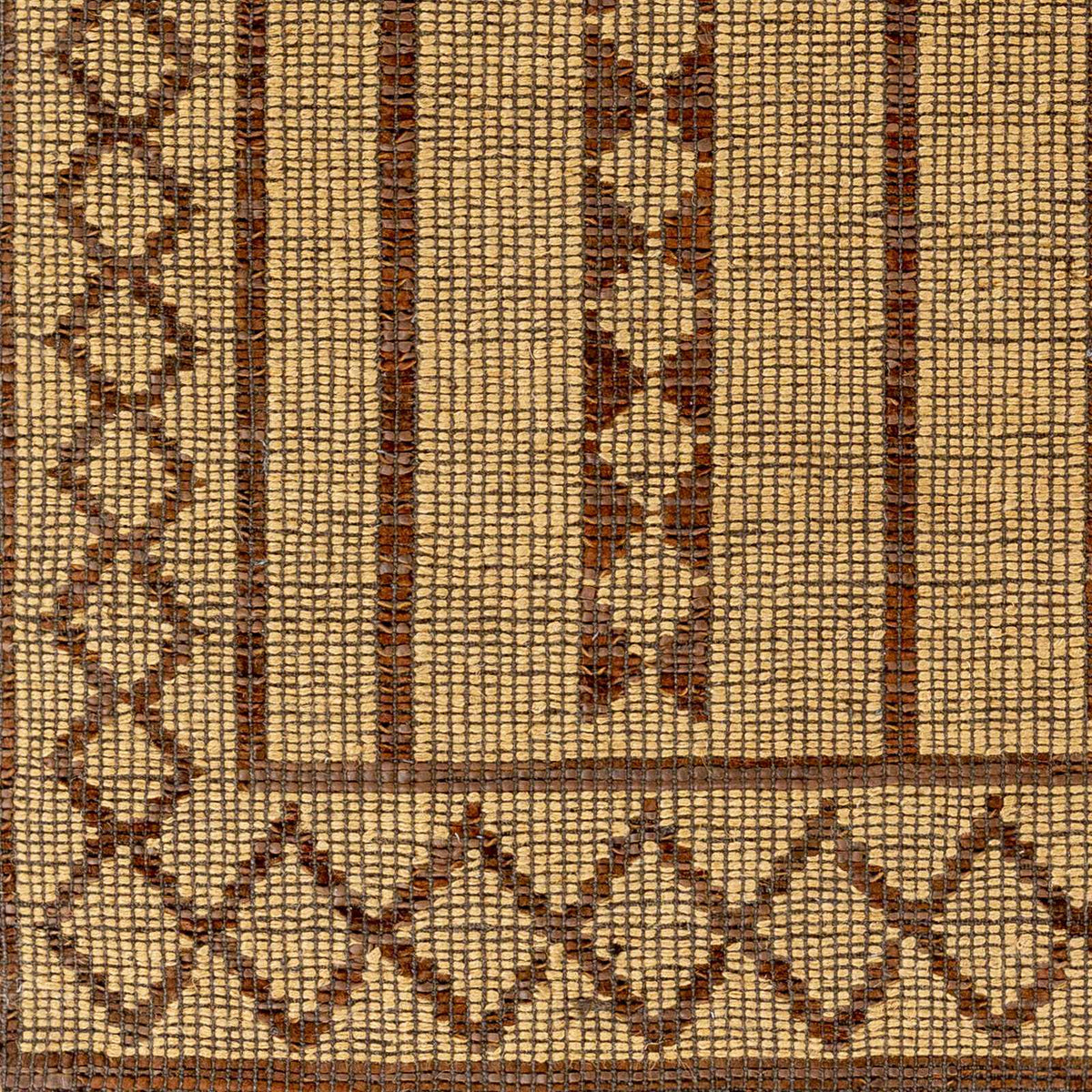 Tokyo Diamond Jute & Leather Area Rug, view 3