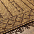 Tokyo Diamond Jute & Leather Area Rug, view 5
